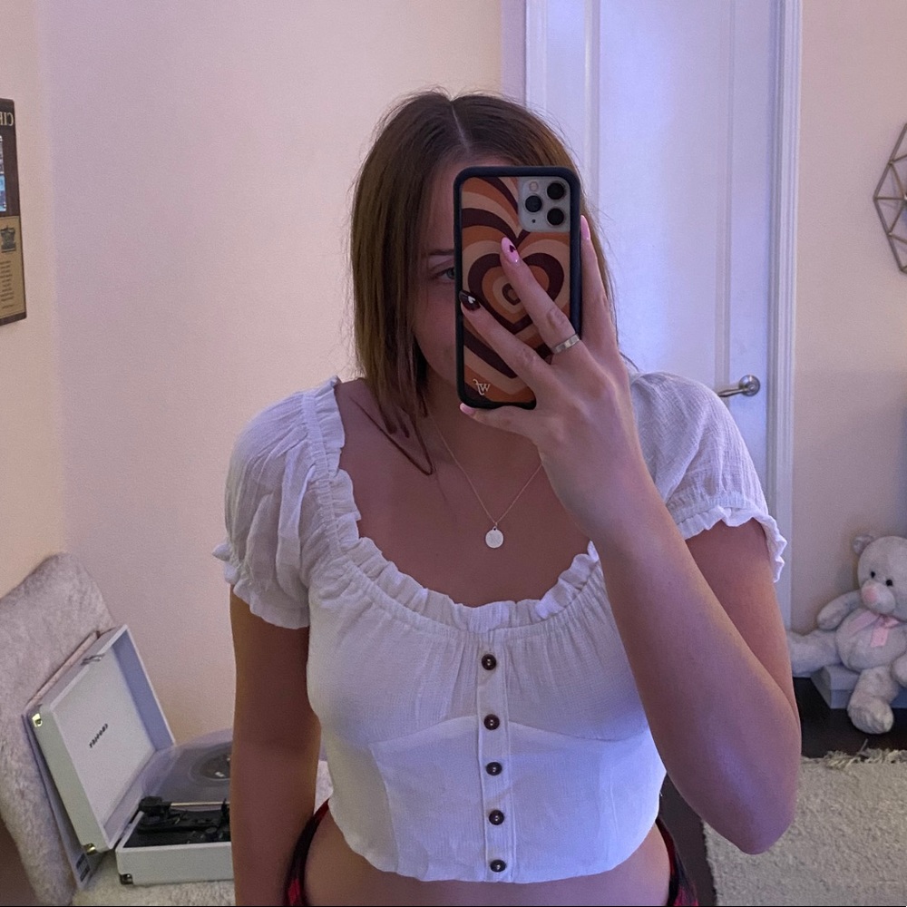 white off the shoulder top